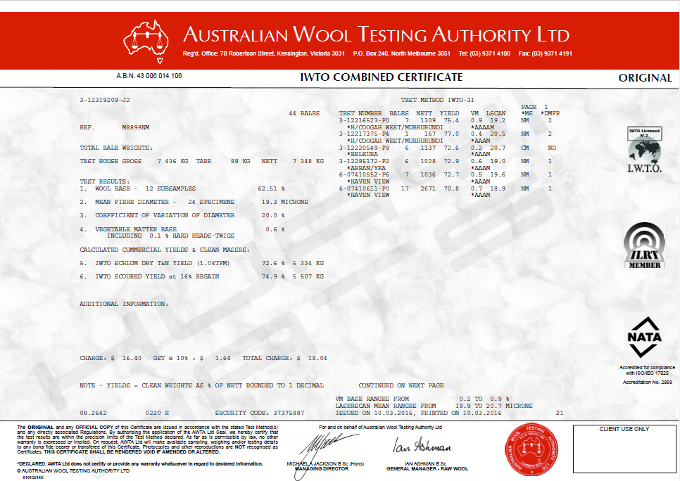 Baoding Huayi Hats Co.,LTD IWTO Combined Certificate Baoding Huayi Hats Co.,LTD IWTO Combined Certificate