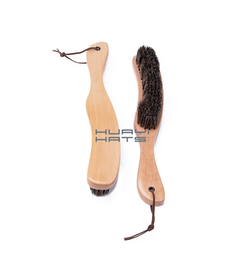 Ranch Tan Cleaning Horsehair Brush For Wool Felt Cowboy Hat