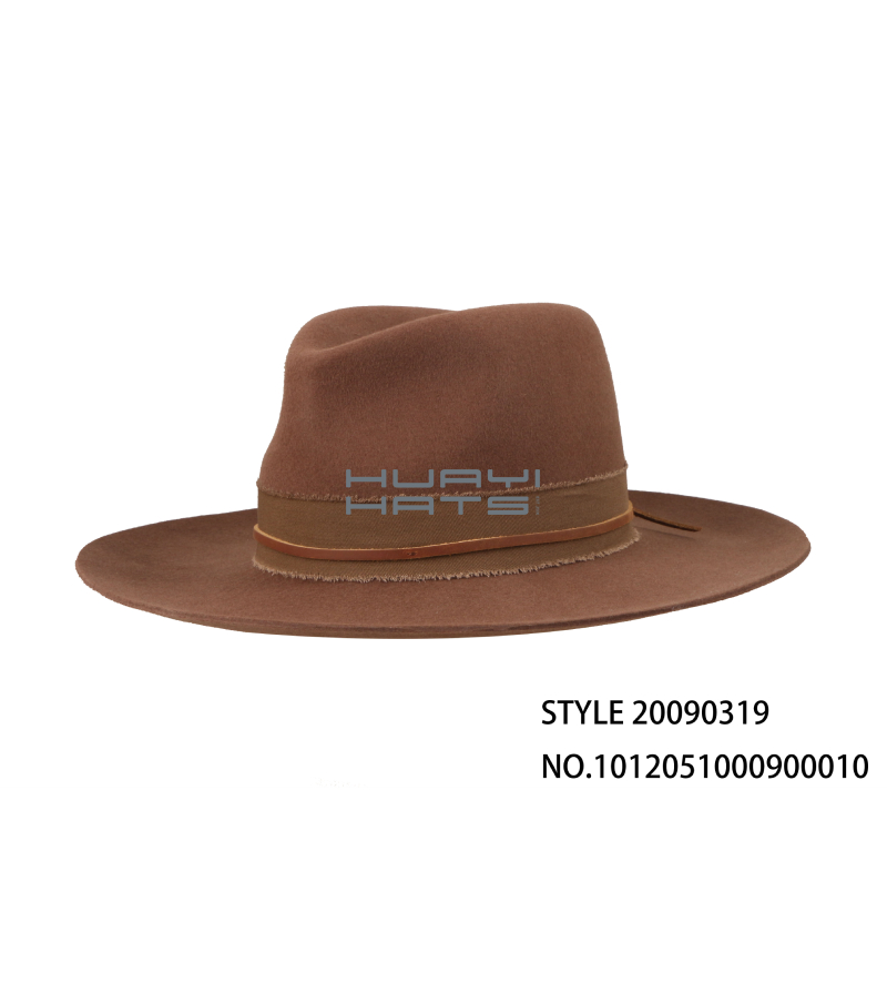 Womens Tan Fedora Hat