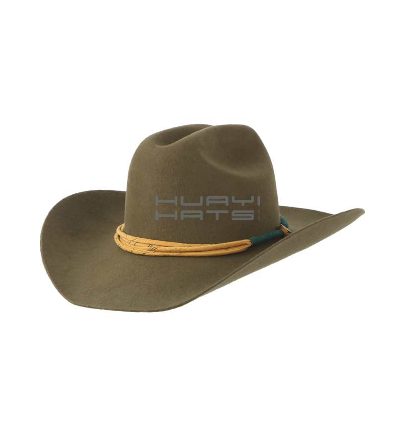 Fashion Men's Wool Cowboy Hat Wholesale