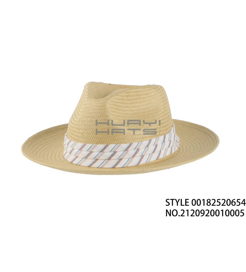 Wide-brimmed Straw Hat