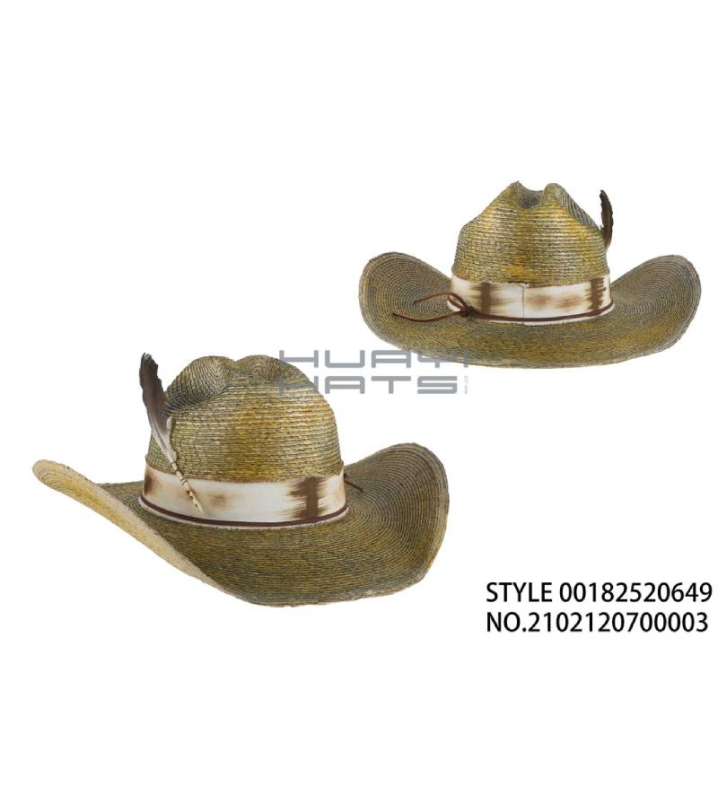 Vintage PP Braid Straw Cowboy Hat