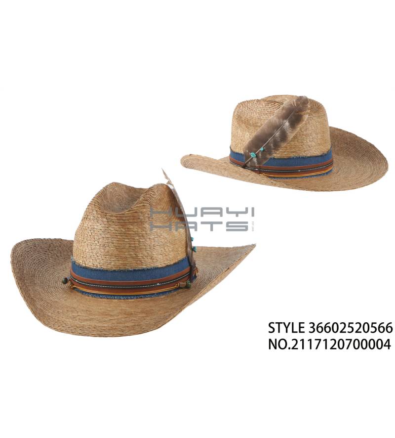 Vintage Western Cowboy Straw Hat