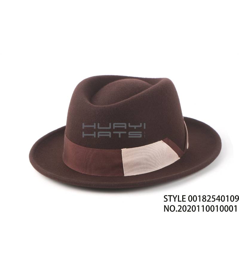 Fashion Rolled Brim Fedora Hat With Small Brim