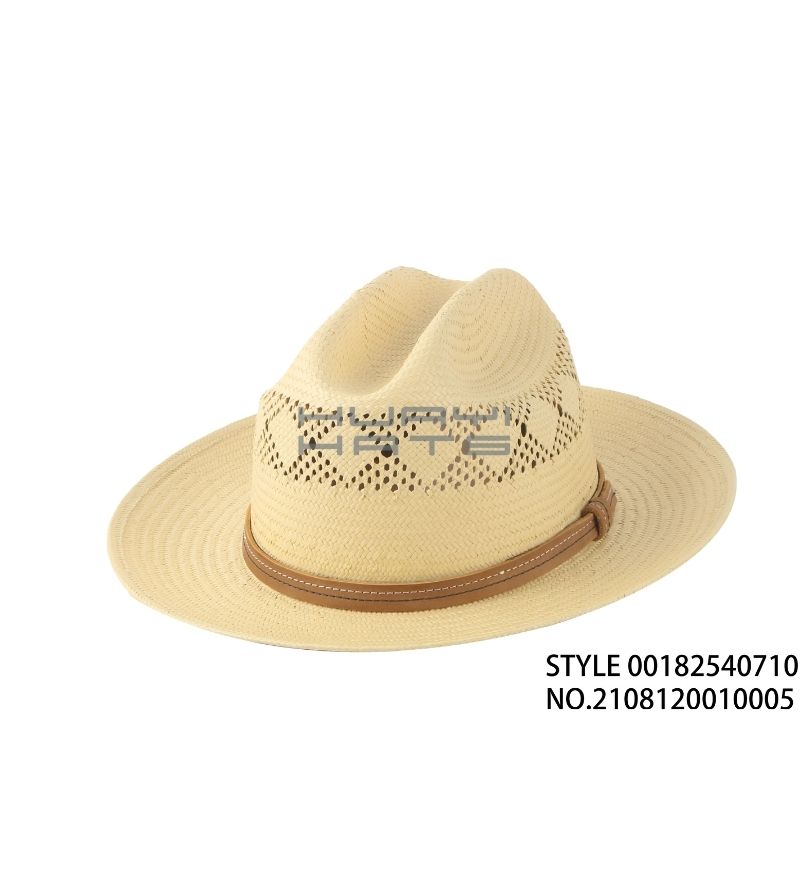 Fashion Paper Straw Fedora Hat