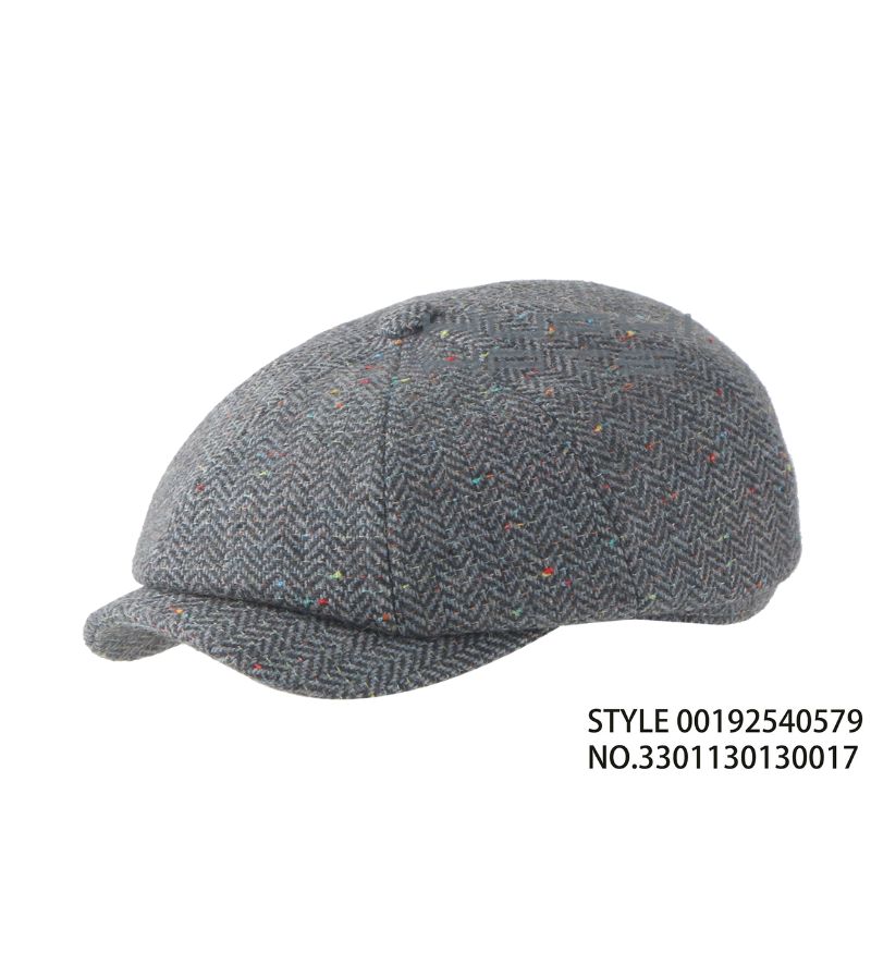 Fashion Herringbone Newsboy Flat Caps