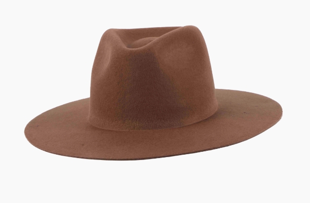 Carob Brown felt hat