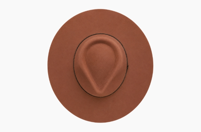 Classic Teardrop Crown felt hat