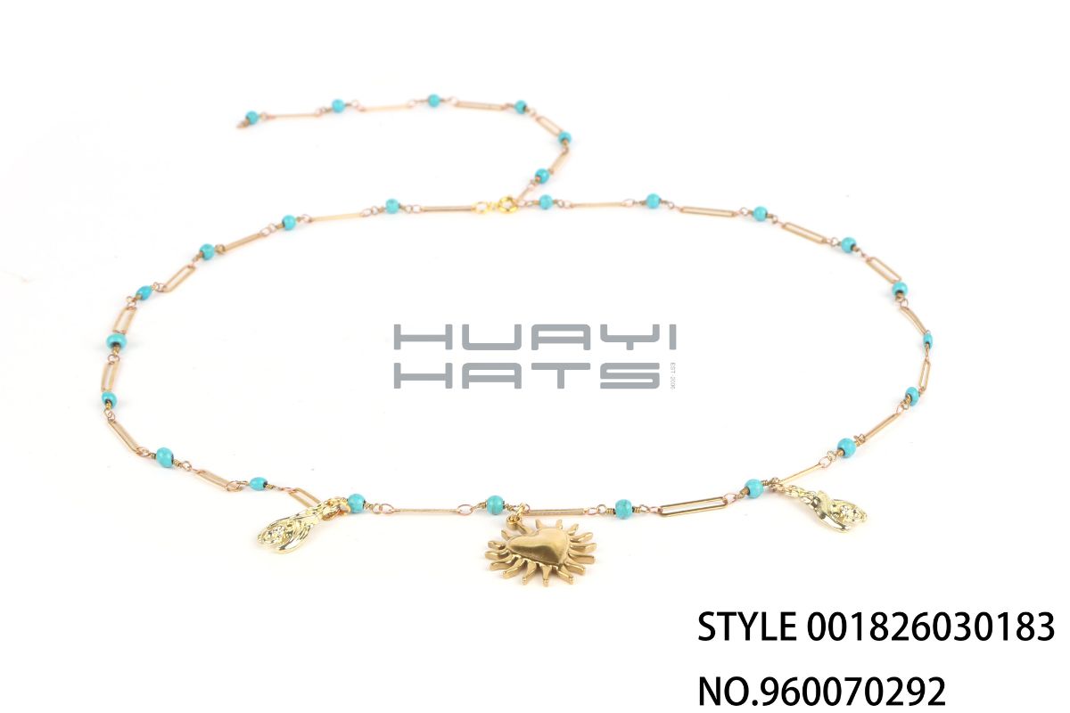 Beaded Chain Hat Accent
