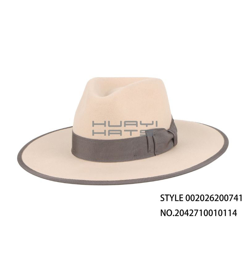 wide brim felt hat